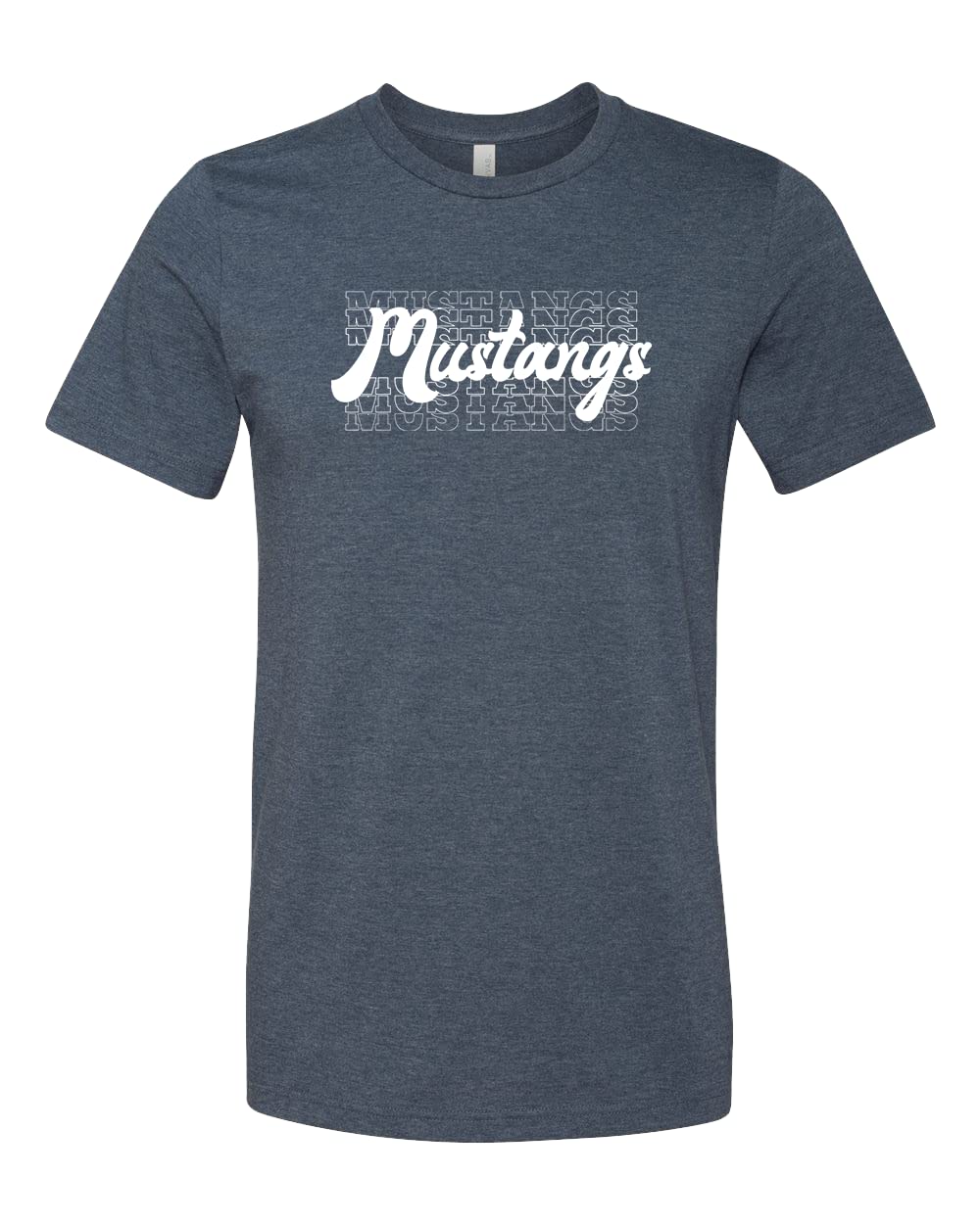 Mustangs Team Mascot Shirt - School Spirit & Fan Apparel for Sports Games, Pep Rallies & College Events