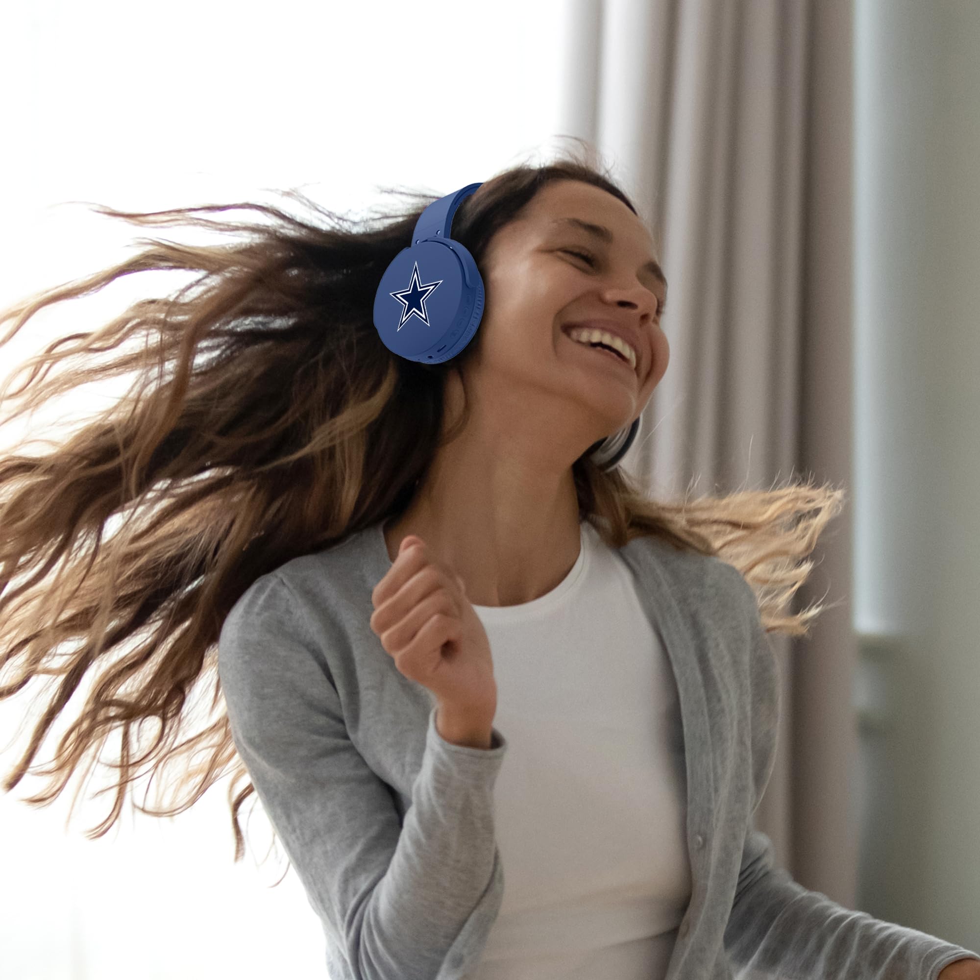 SOAR NFL Wireless Bluetooth Headphones for Sports & Gaming - Noise Cancelling Over-Ear Headset with Mic, 40H Playtime - Perfect for Football Fans, Workouts & Travel