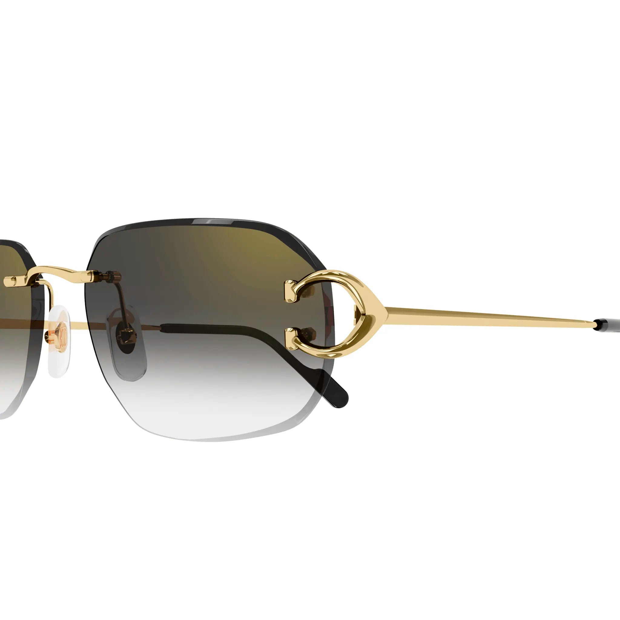 Cartier CT0468S 001 Gold Grey Polarized Sunglasses for Women - Luxury Designer Shades for Driving, Beach & Outdoor Fashion