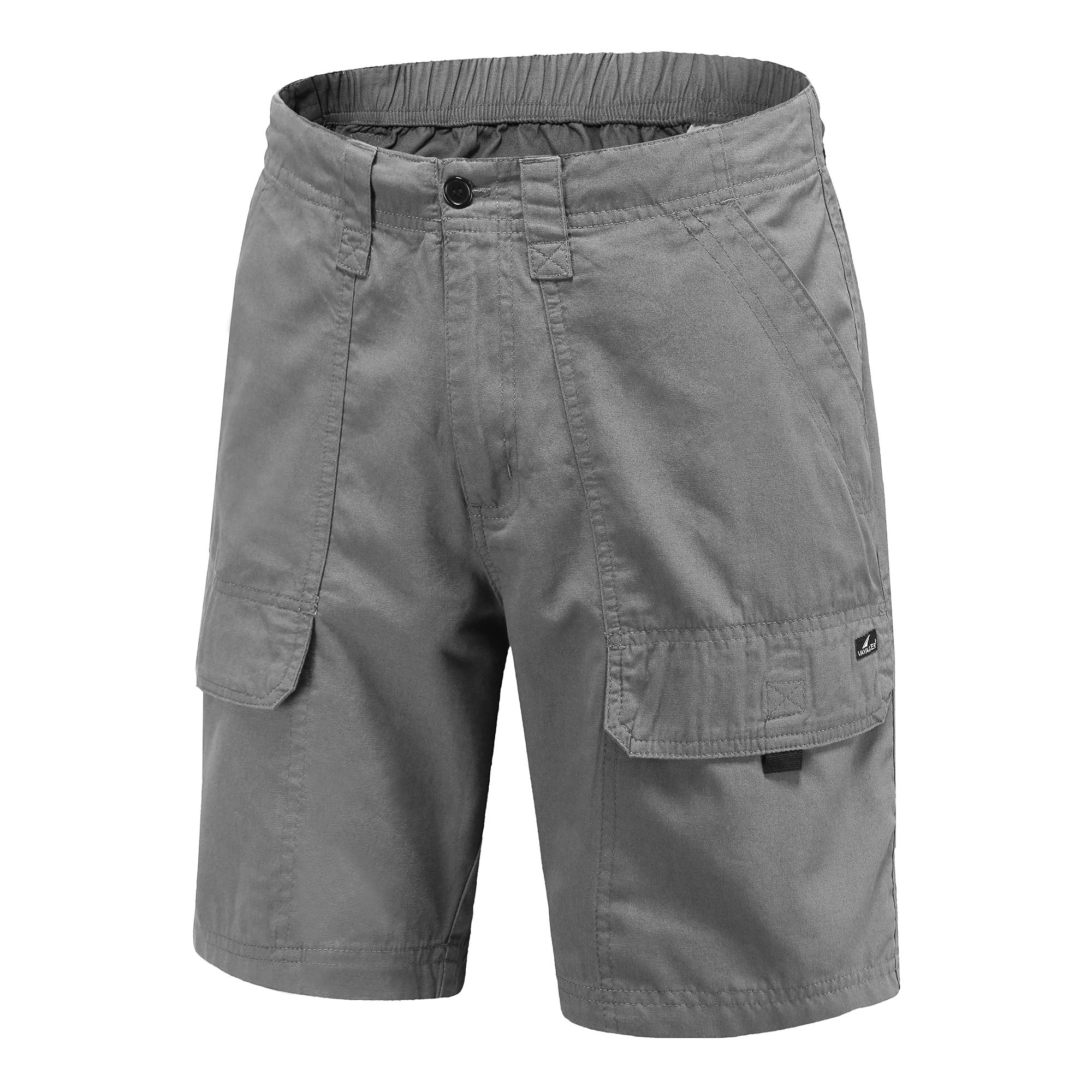 VAYAGER Men's Lightweight Cotton Cargo Shorts with Multiple Pockets - Comfortable Outdoor Hiking & Casual Wear for Sports & Travel