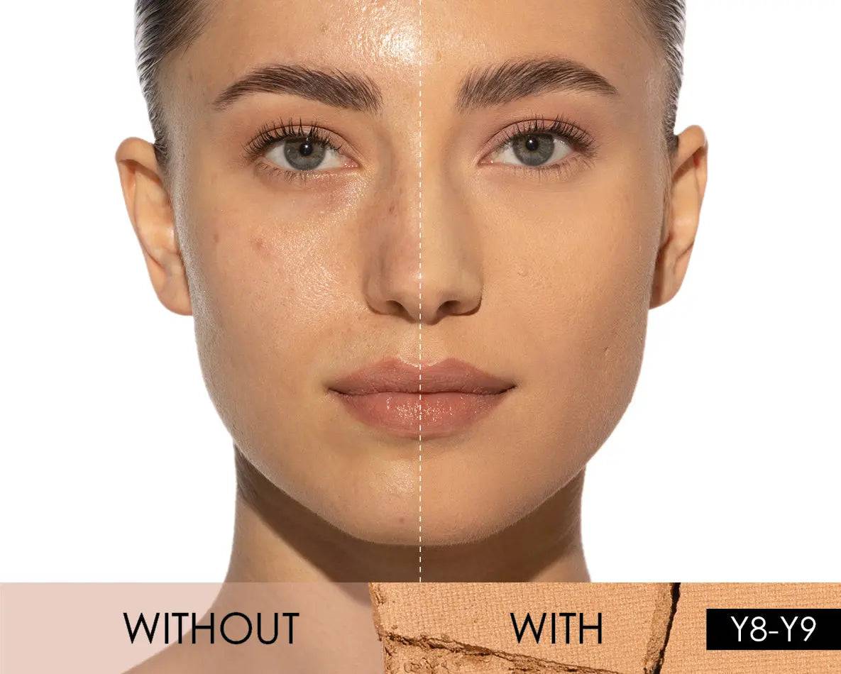 HY GLAM Powder Foundation - Long Lasting Matte Finish, Oil Control & Full Coverage Makeup for Flawless Skin | Perfect for Daily Wear, Special Occasions & Photography