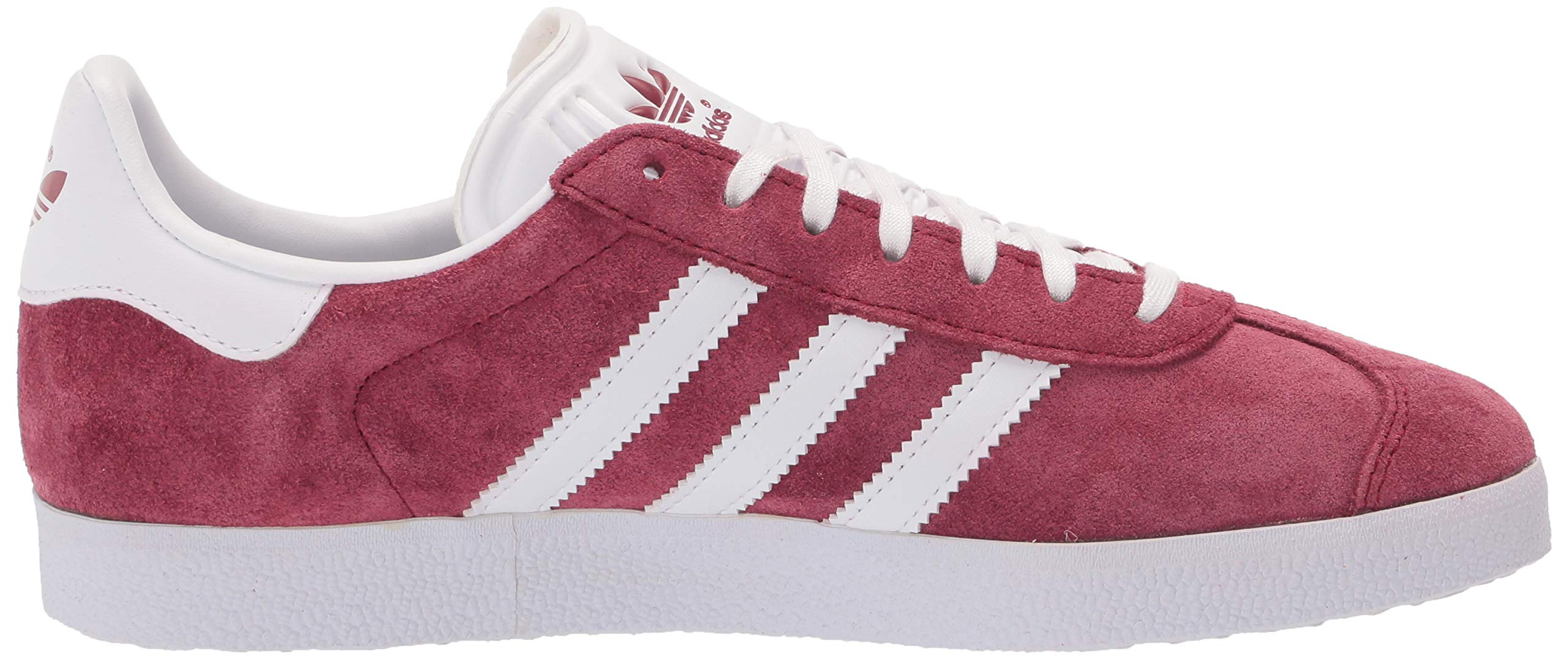 adidas Originals Men's Gazelle Sneakers - Collegiate Burgundy/White/Gold Metallic (Size 5) | Classic Retro Running Shoes for Casual Wear, Gym & Street Style