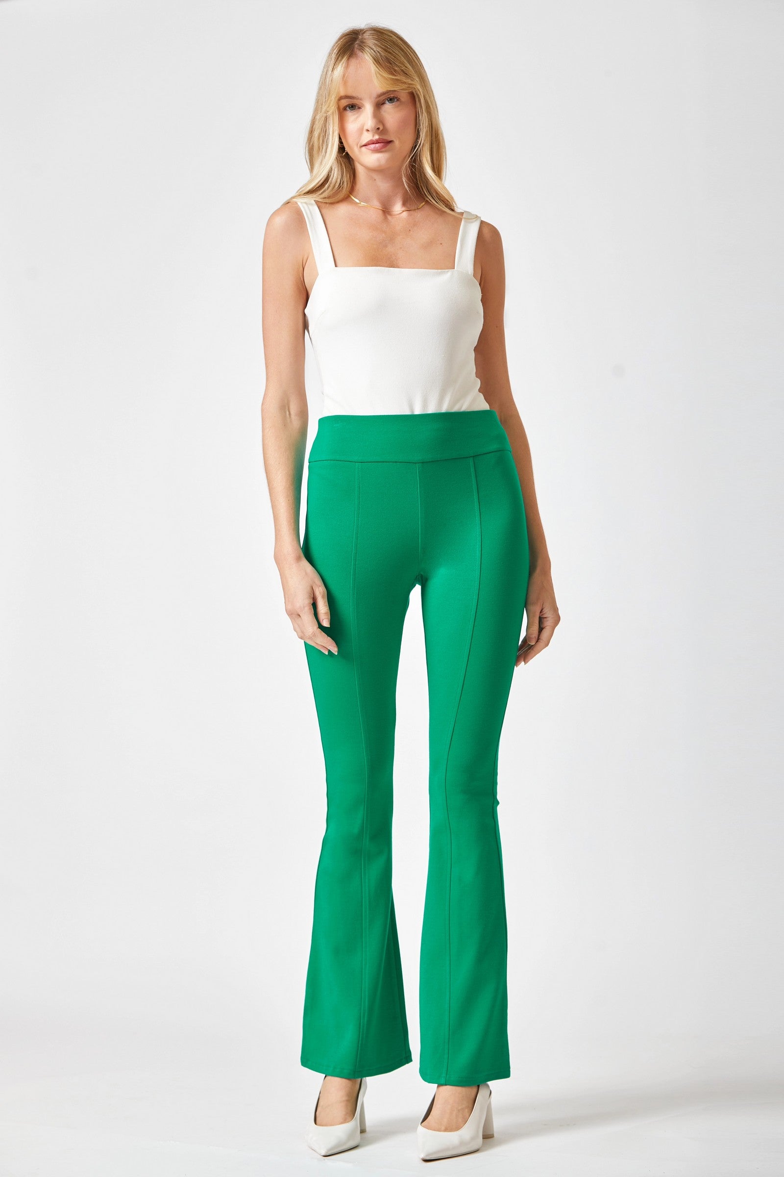 Magic Flare Pants for Women - 11 Vibrant Colors | High Waisted Wide Leg Trousers | Perfect for Casual Wear, Office & Date Nights