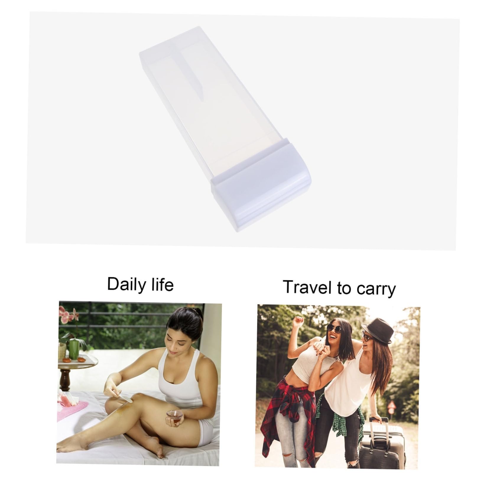 150ml Plastic Depilatory Wax Container - Durable PP ABS Hair Removal Wax Warmer Dispenser for Smooth Skin - Perfect for Salon, Spa & Home Use