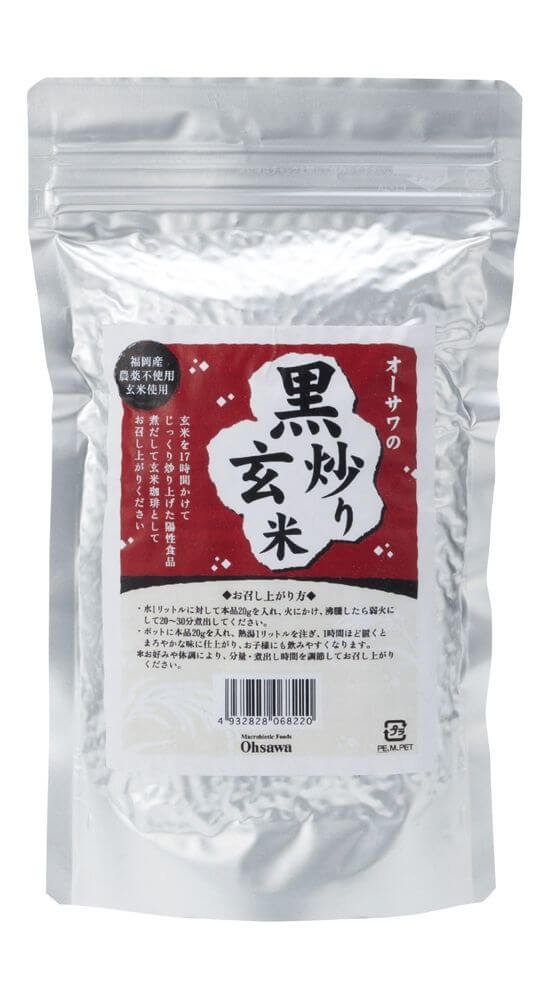 Organic Black Osawa Roasted Brown Rice 330g - Gluten-Free, Non-GMO Whole Grain for Healthy Cooking & Meal Prep