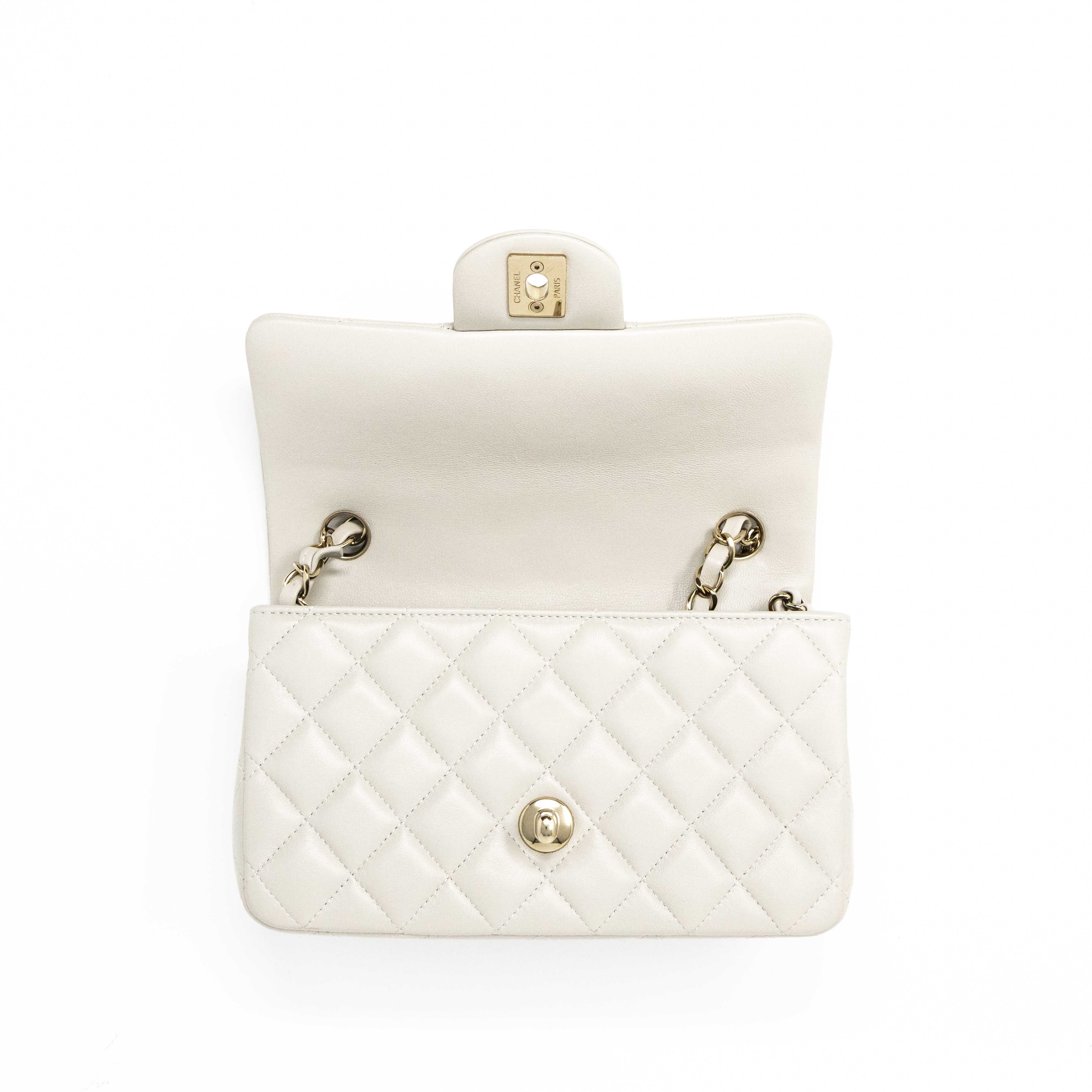Chanel Grey Mini Classic Flap Bag - Luxury Quilted Leather Crossbody Purse for Women | Perfect for Evening Parties, Date Nights & Special Occasions