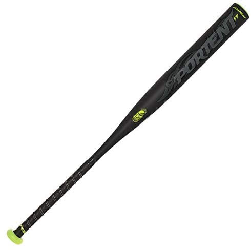 PORFP110 Portent Black/Green Fastpitch Softball Bat - USSSA Certified for Competitive Play | Lightweight & Durable for Tournament & Practice Games