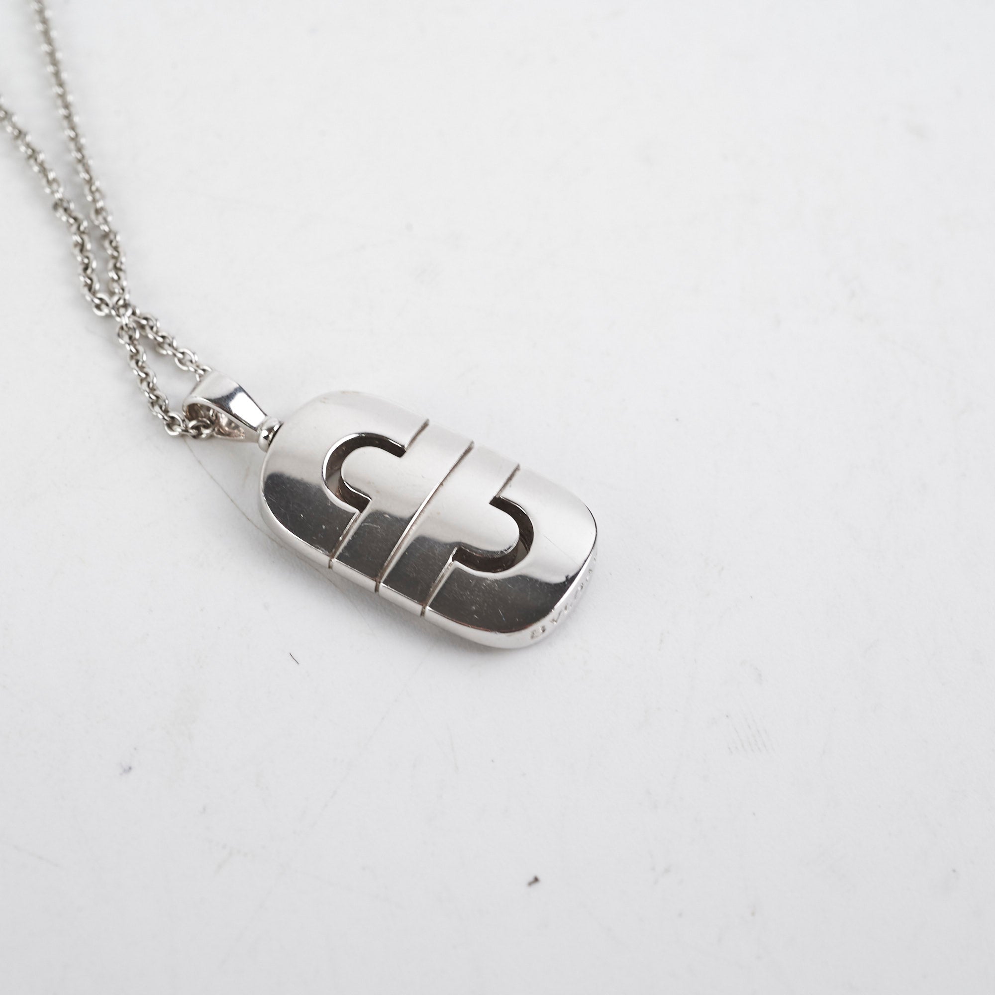 Bvlgari Parentesi 18K White Gold Necklace for Women - Luxury Italian Jewelry Gift for Anniversary, Birthday & Special Occasions