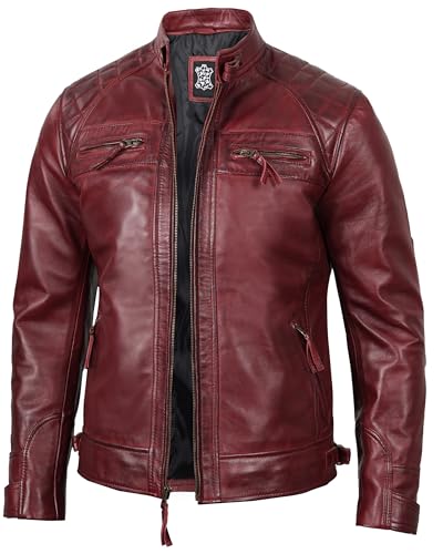 Johnson - Maroon Leather Jacket