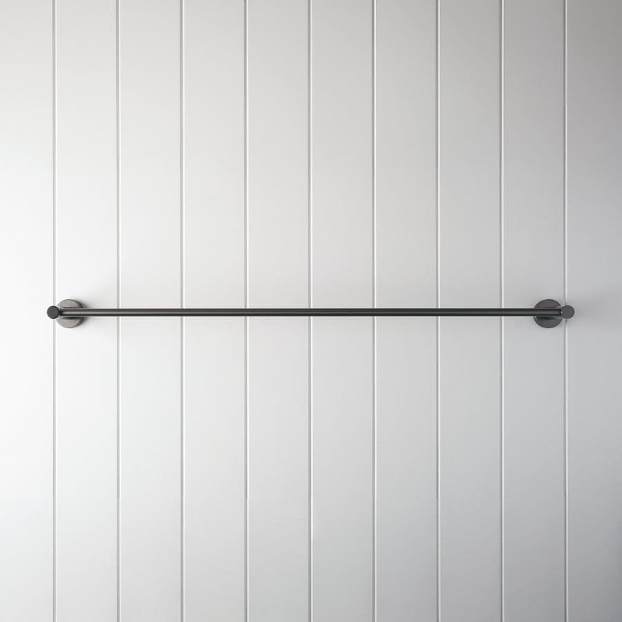 Premium Gunmetal Towel Rail - Durable & Stylish Bathroom Organizer for Towels & Robes - Perfect for Modern Homes & Spas
