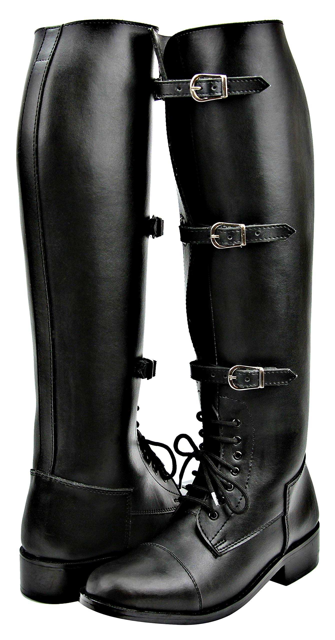 Men's Stallion Field Horse Riding Boots - Stylish Equestrian Boots for Men, Black - Perfect for Horseback Riding, Ranch Work & Outdoor Adventures
