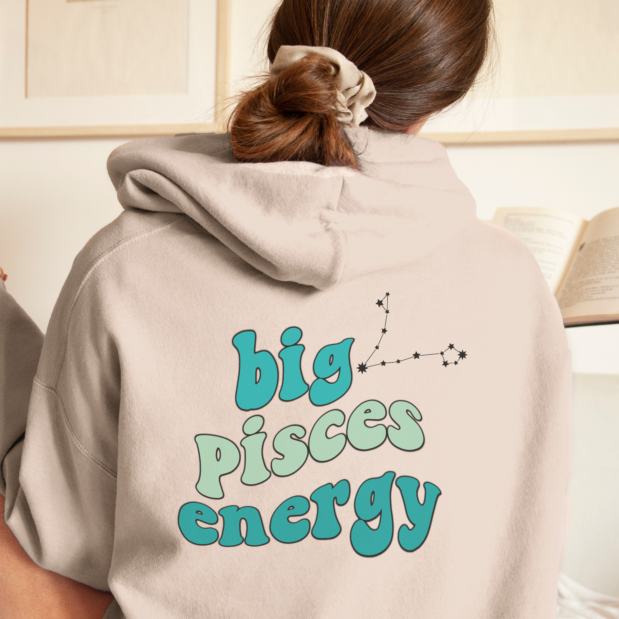 Big Pisces Energy Hoodie - Zodiac Sweatshirt for Astrology Lovers | Perfect Christmas Gift for Pisces | Cozy & Stylish for Everyday Wear & Star Sign Enthusiasts