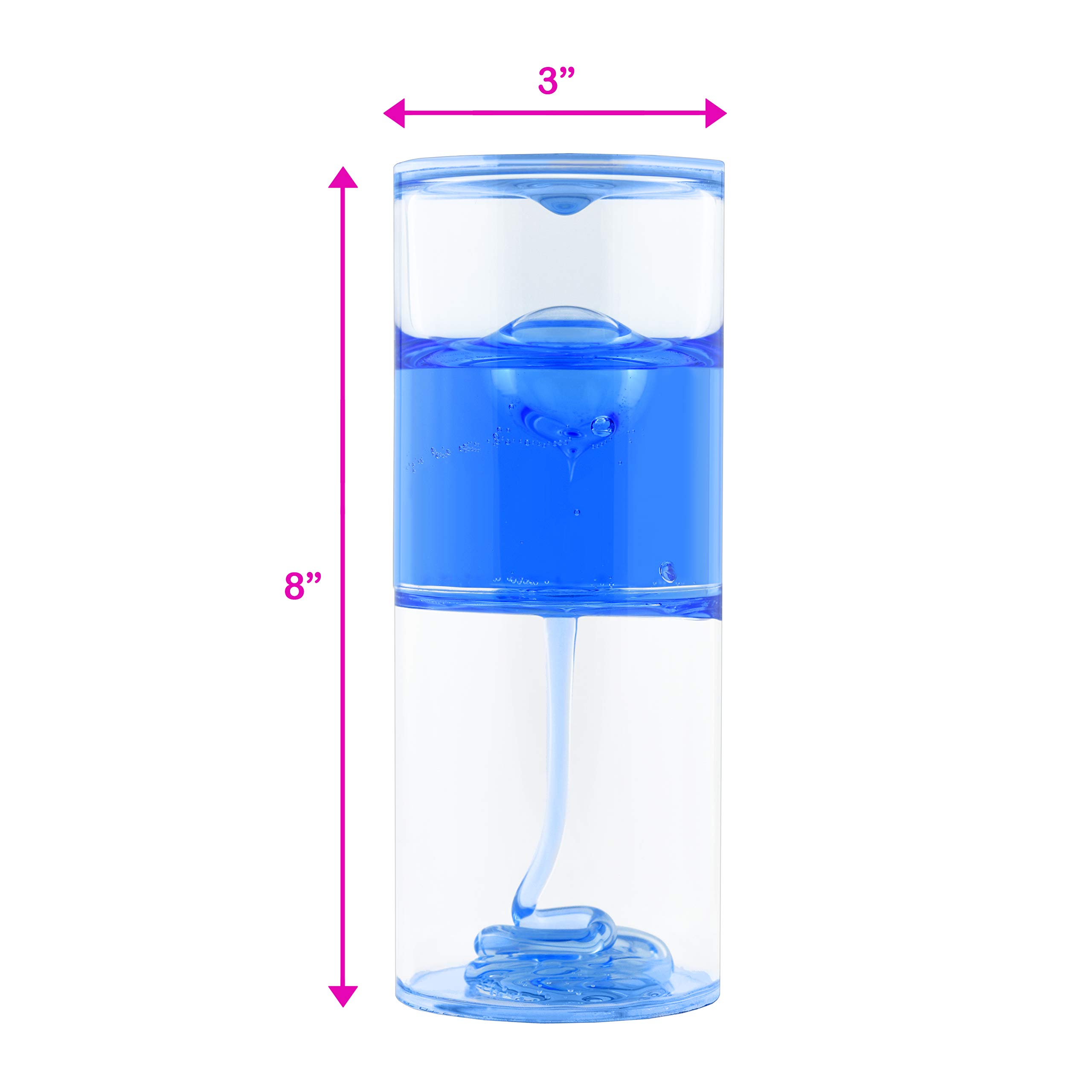 Playlearn 8-Inch Sensory Ooze Tube Liquid Timer - Calming Visual Toy for Kids with ADHD, Autism & Stress Relief - Slow Flow Red Sensory Tube for Classrooms, Therapy & Home Use