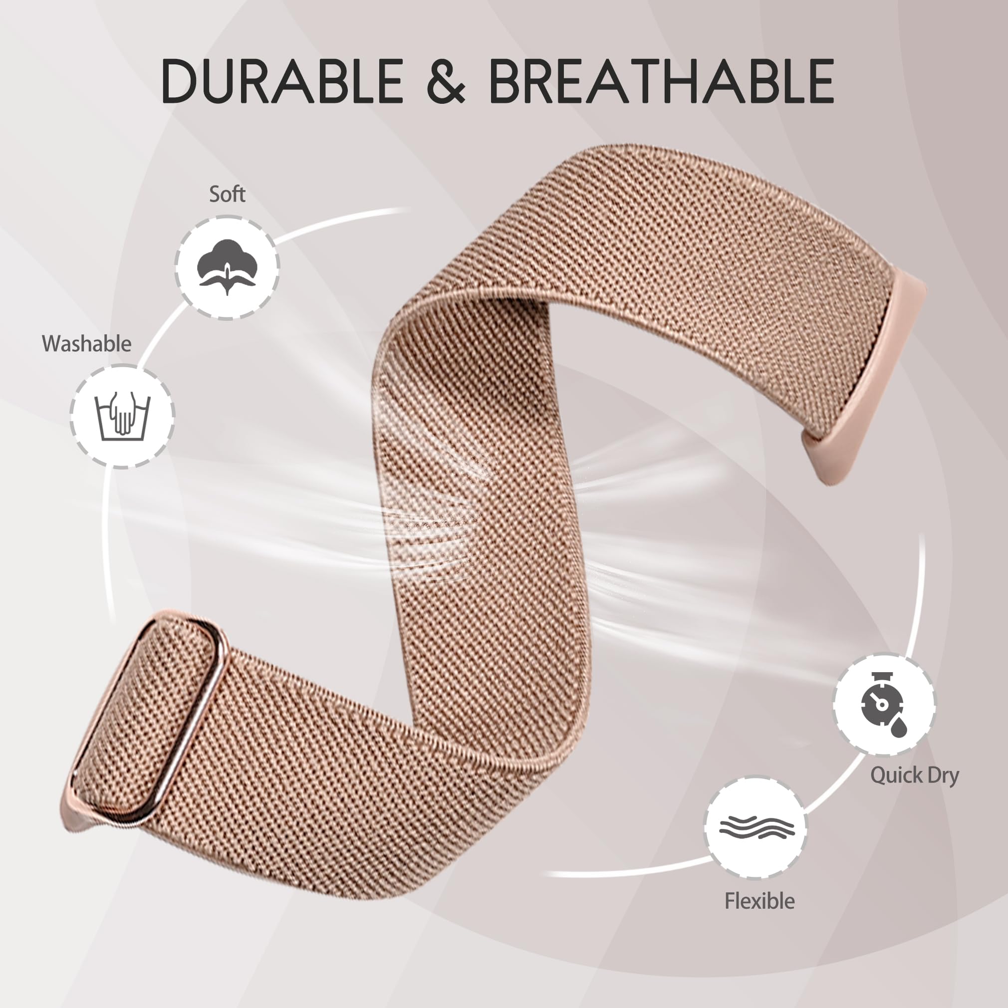 Stretch Nylon Band for Google Pixel Watch 2 - Comfortable Replacement Strap for Fitness & Daily Wear