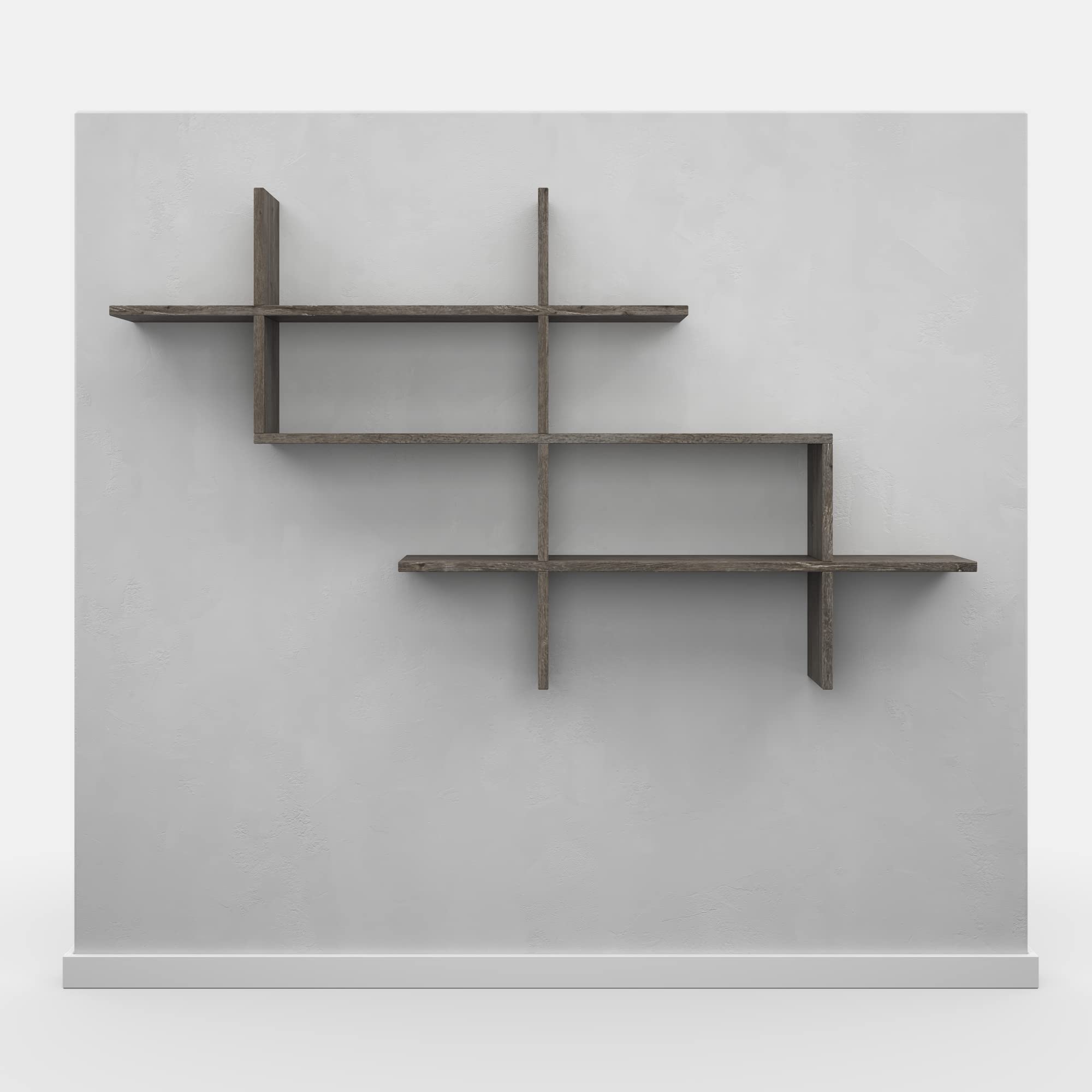 Modern Dark Brown Wall Shelf 32.5