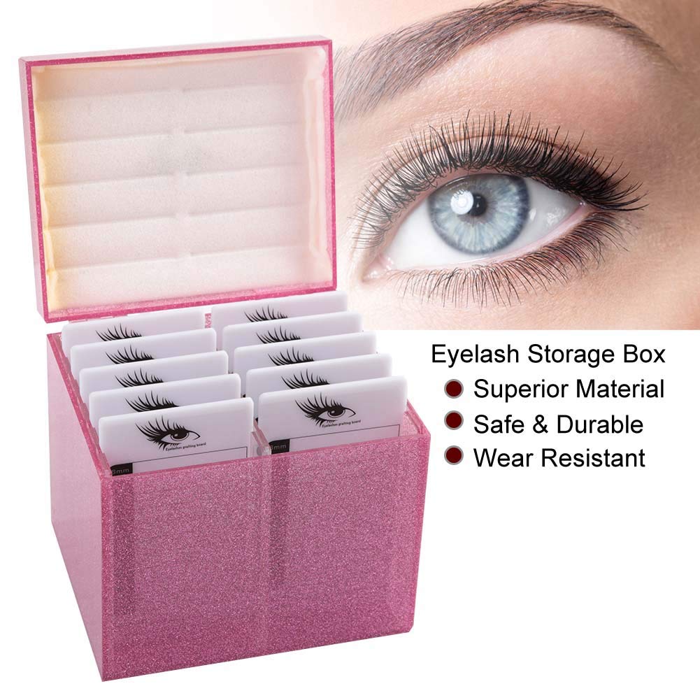 Yosoo 10-Layer Eyelash Storage Box - False Eyelash Organizer & Makeup Display Case - Professional Eyelash Extension Tool for Salons & Home Use (Style 03#) - Perfect for Lash Artists, Beauty Professionals & Makeup Enthusiasts