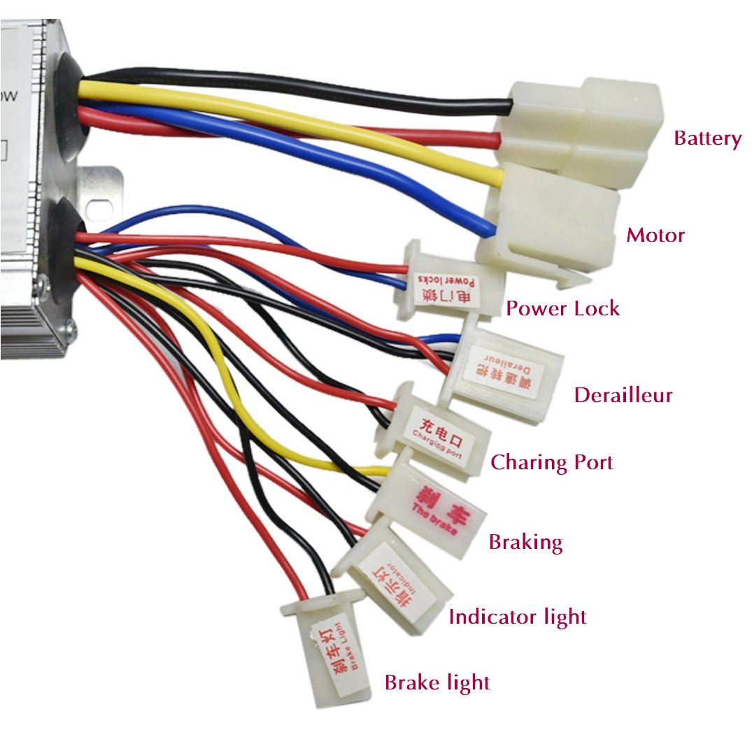 24V 500W Brushless Motor Speed Controller for Electric Scooter, E-Bike, Bicycle & Tricycle - Perfect for DIY Electric Vehicle Upgrades and Commuting Solutions