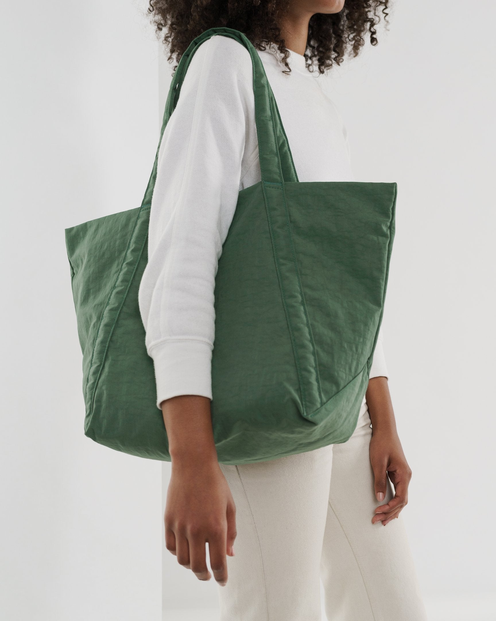 Baggu Cloud Bag - Lightweight Reusable Shopping Tote in Eucalyptus Green | Perfect for Groceries, Beach Trips & Eco-Friendly Daily Use