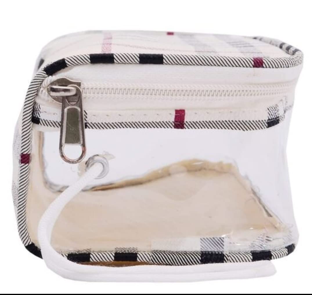 Ankit Traders 4-Pack Clear Travel Makeup Pouch Set - Waterproof Cosmetic Organizer Bag for Women, Toiletry Kit for Airplane, Gym, Camping & Vacation Essentials Storage