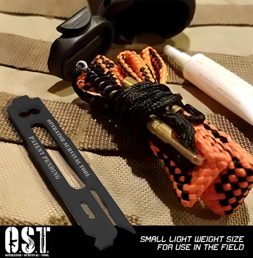 OST 223/556 Field and Range Kit - 4 Piece Gun Cleaning Kit for Pistols & Rifles | Carbon Scraper, Bore Snake, Gun Lube & Cleaner | Perfect for Outdoor Shooting, Hunting & Firearm Maintenance
