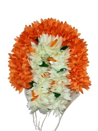 PMW - 2 Pack Artificial Garland Flower Juda Gajra - Women's Hair Bun Accessories for Bharatanatyam Dance & Traditional Occasions - Perfect for Weddings, Festivals & Cultural Performances
