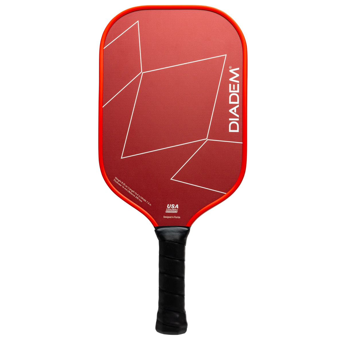Diadem First Responder V2 Warrior Edge Pickleball Paddle - Premium Carbon Fiber Paddle for Competitive Play & Tournament Performance | Perfect for Advanced Players & Pickleball Enthusiasts