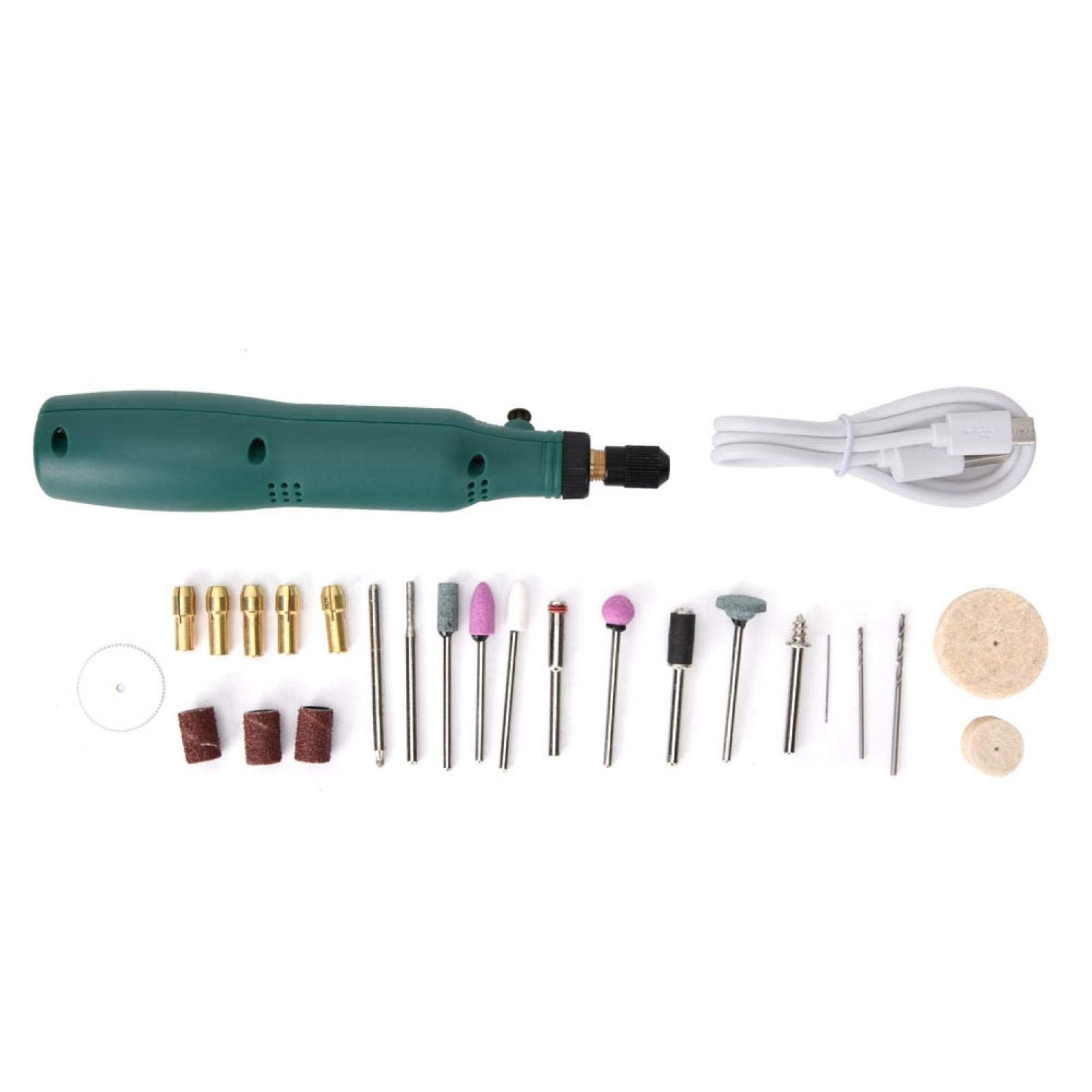 20W Cordless Rotary Tool Kit - 15000rpm USB Electric Grinding Set with Engraving Accessories | Perfect for DIY Crafts, Wood Carving, Metal Polishing & Home Repairs