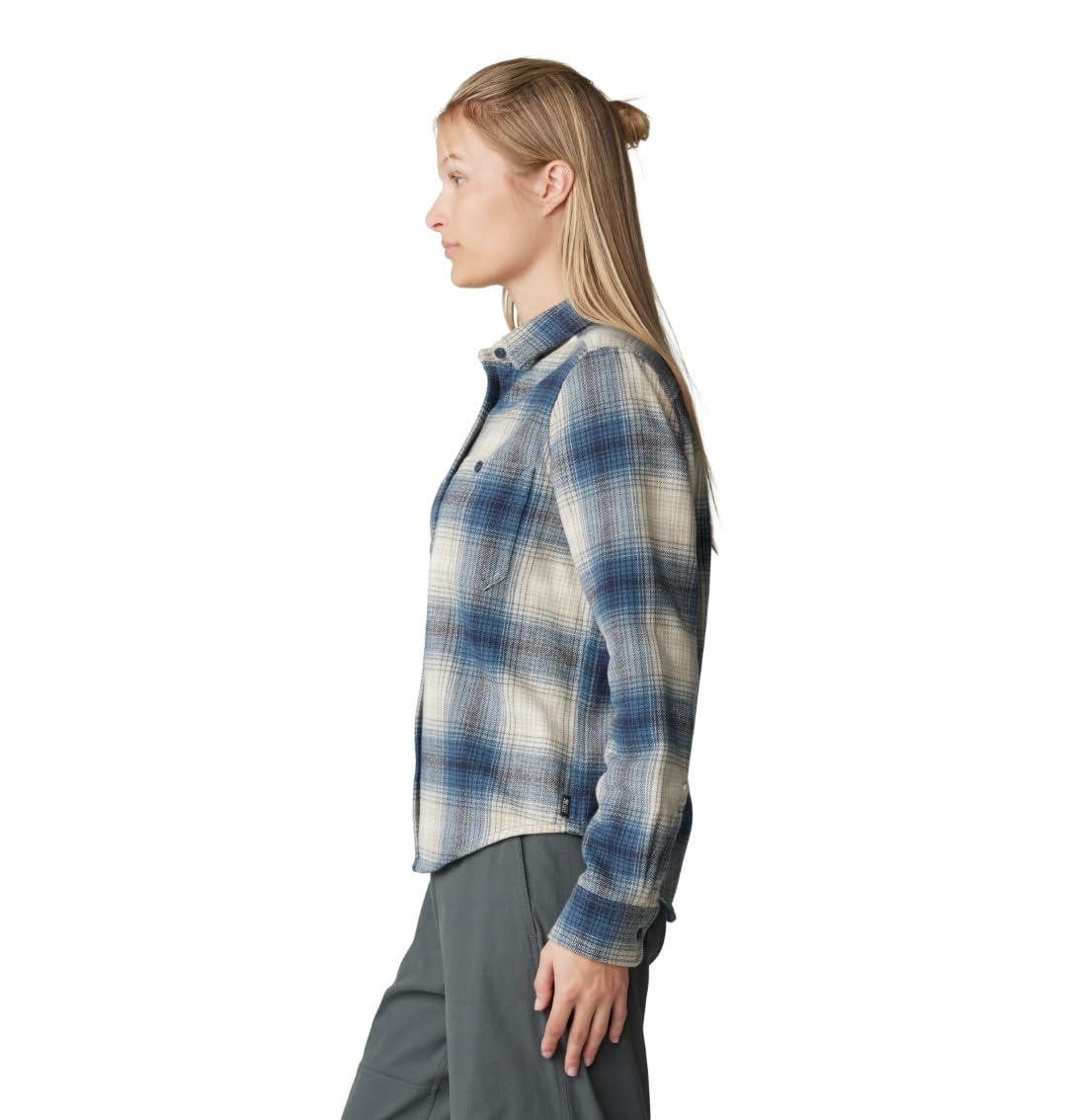 Mountain Hardwear Women's Plusher Long Sleeve Shirt - Soft Fleece Thermal Top for Hiking, Camping & Outdoor Adventures | Warm Layering Base for Cold Weather