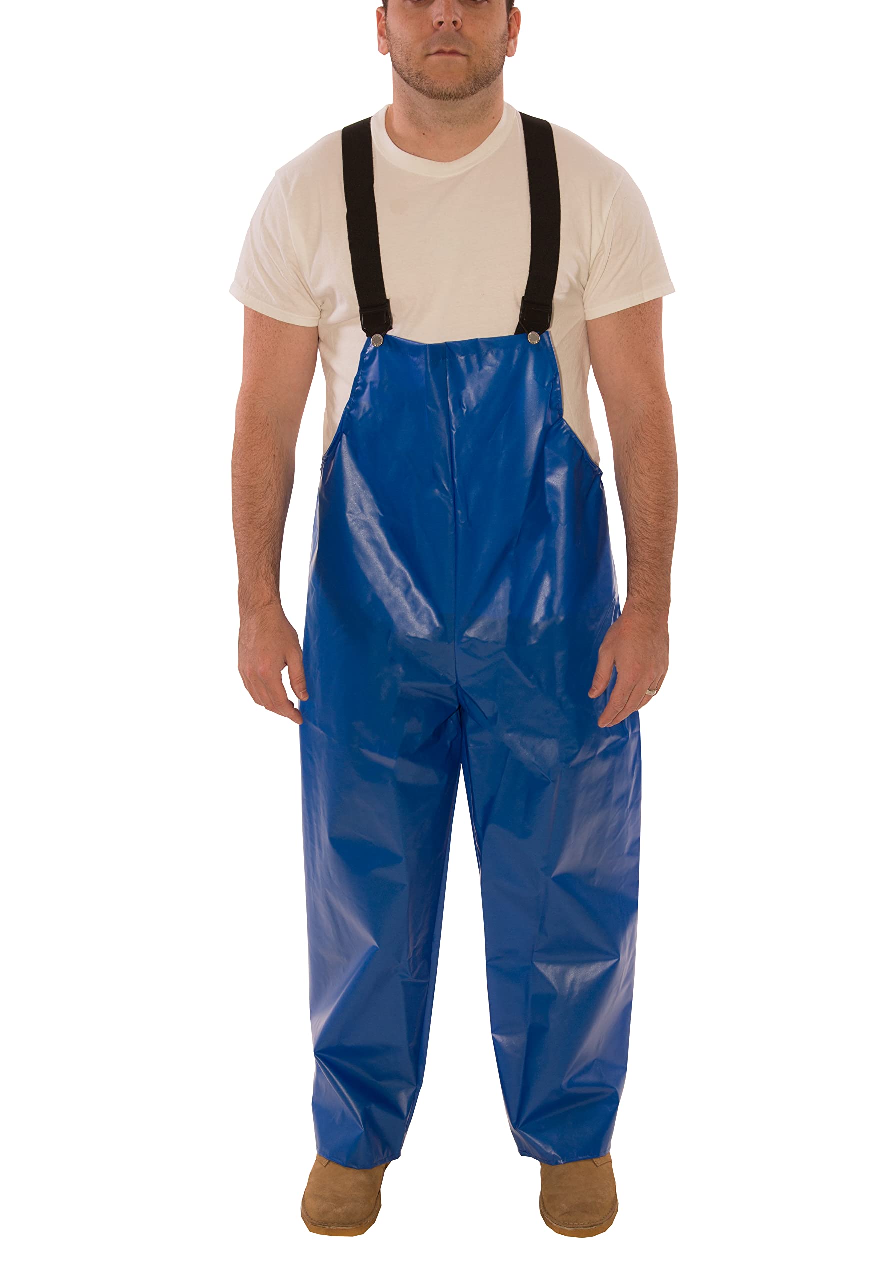 Tingley Iron Eagle O22001 Waterproof Overalls - Small, Blue - Heavy Duty Workwear for Construction, Fishing & Outdoor Activities