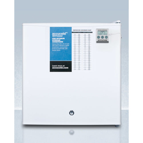 Accucold FS24LPLUS2 Compact All Freezer - 2.4 Cu.Ft Energy Efficient Upright Freezer for Home, Garage, or Basement - Perfect for Storing Frozen Foods, Ice Cream, and Meal Prep