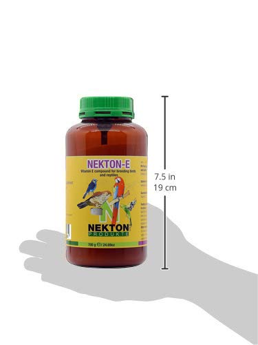 Nekton E Vitamin E Supplement for Birds - 600gm | Supports Feather Health & Immune System | Ideal for Parrots, Canaries & Finches
