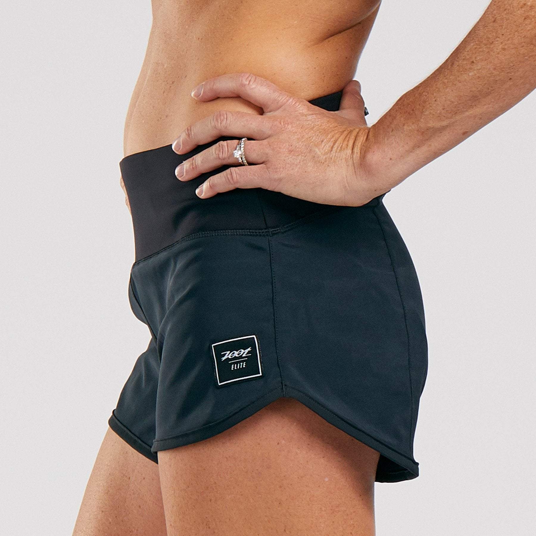 Women's Elite Run 3 Shorts - Black | Lightweight Running Shorts for Women | Perfect for Jogging, Gym & Outdoor Activities