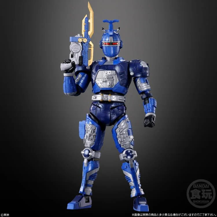Bandai Shokugan Modeling Project SMP Juukou B-Fighter (Big Bad Beetleborgs) Blue Beet Model Kit – Build & Display Anime Robot Action Figure for Collectors & Fans