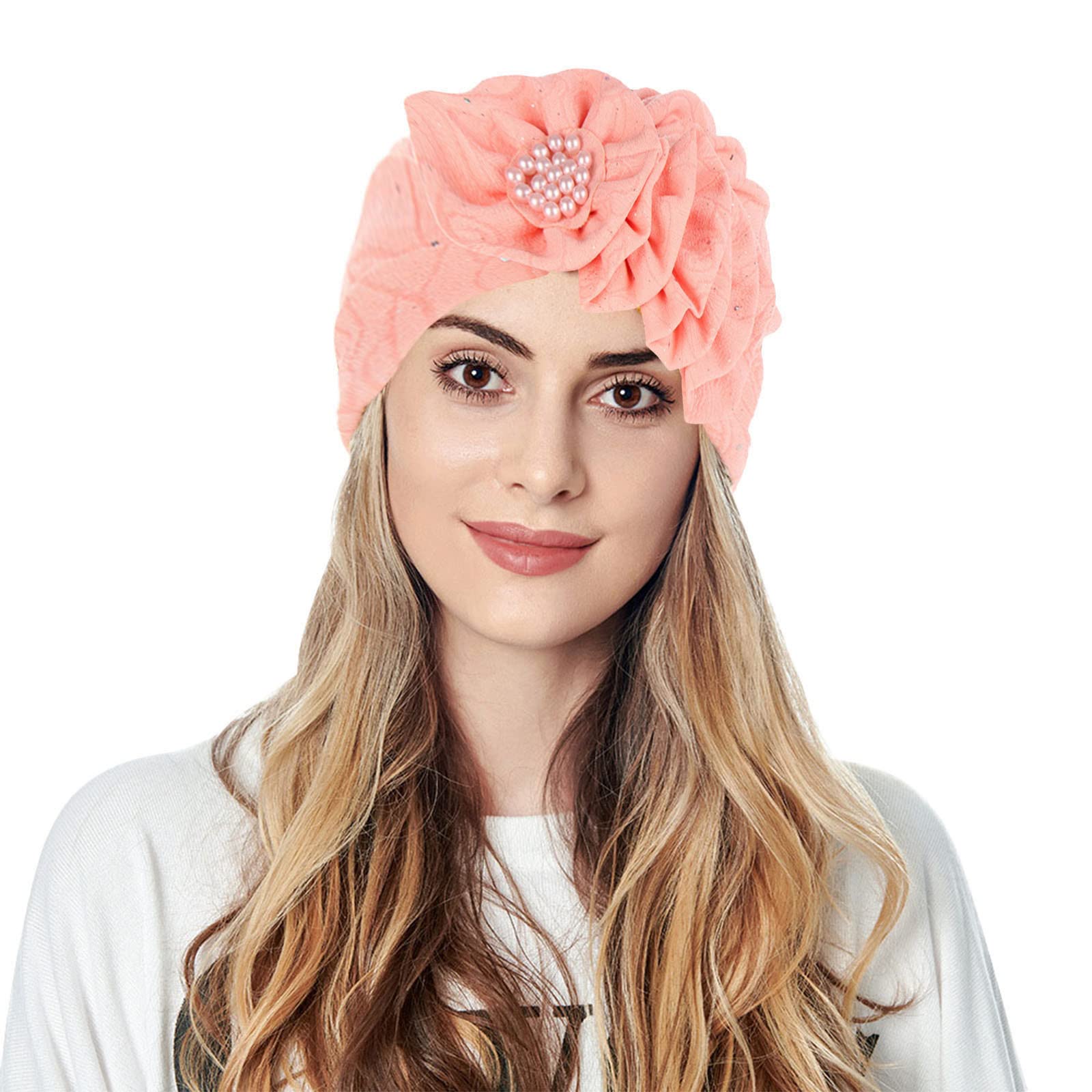 Trendy Floral Bonnet Headwraps for Women - Stylish Hair Accessories for Church, Weddings & Everyday Wear