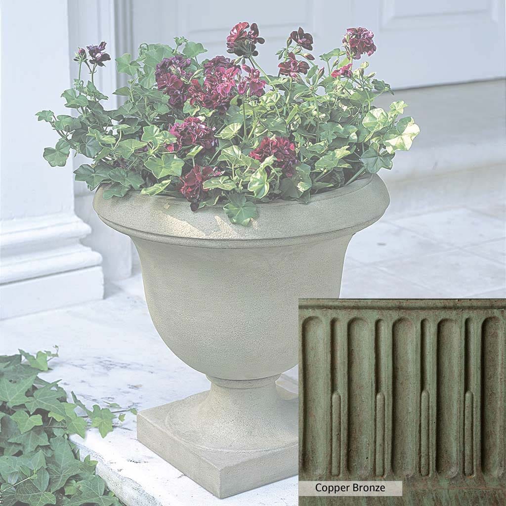 Campania International Litchfield Urn - Elegant Outdoor Garden Planter for Flowers & Plants - Perfect for Patio, Porch, and Landscape Decor