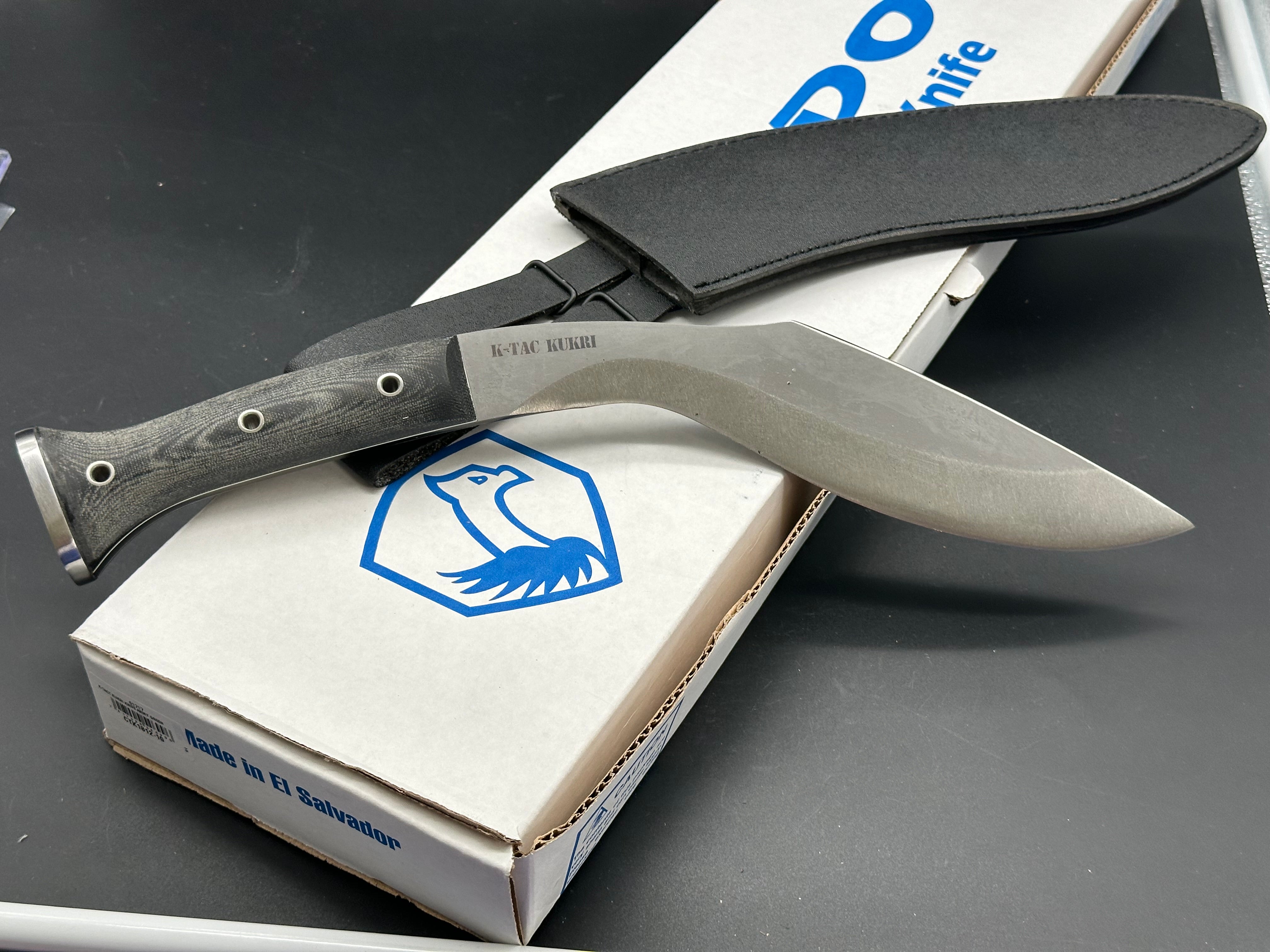 Condor Tool & Knife K Tact Kukri Knife - High Carbon Steel Survival Knife for Outdoor Camping, Hunting & Bushcraft