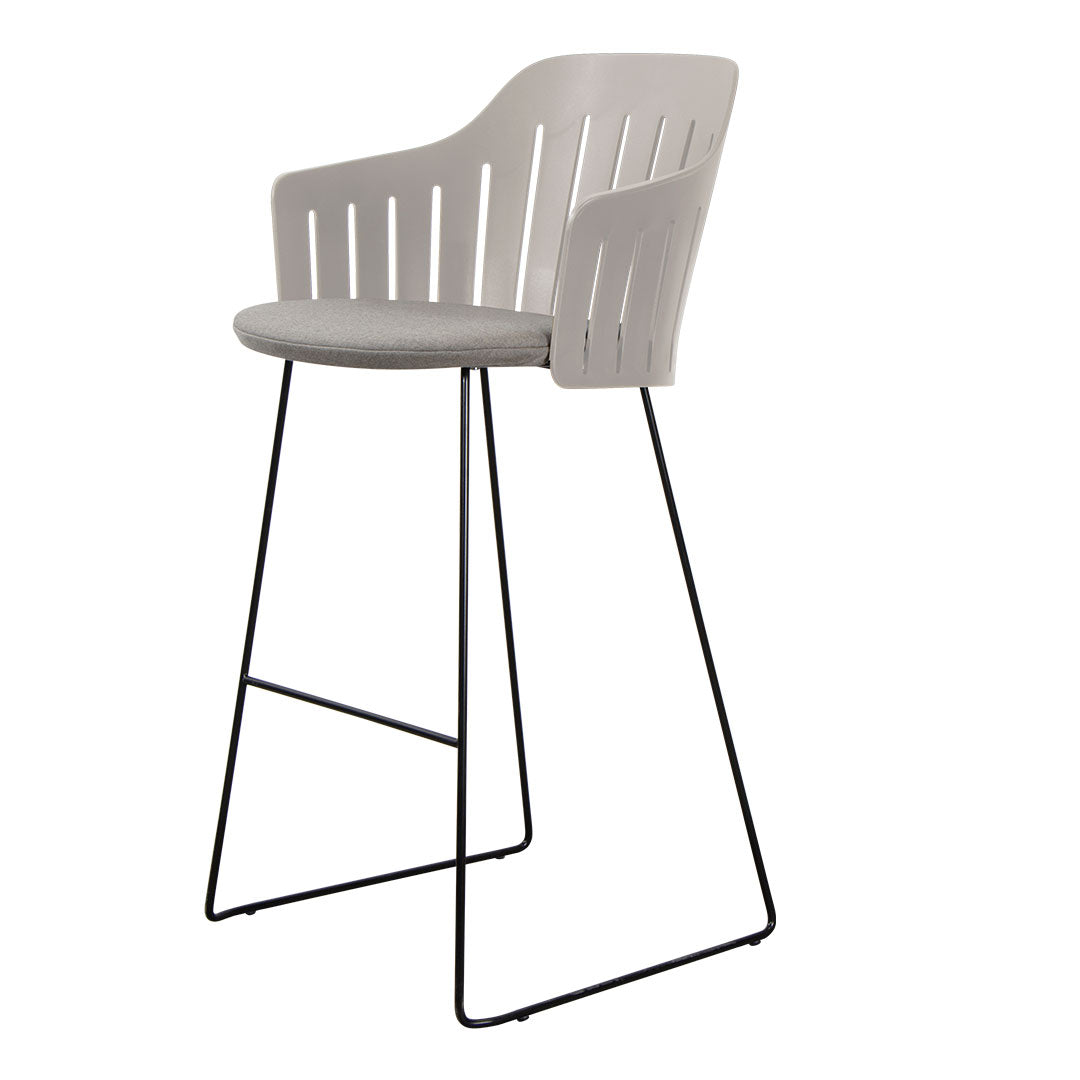 Premium Outdoor Bar Chair with Sled Base & Comfortable Seat Cushion - Perfect for Patio, Deck, Poolside, and Backyard Relaxation