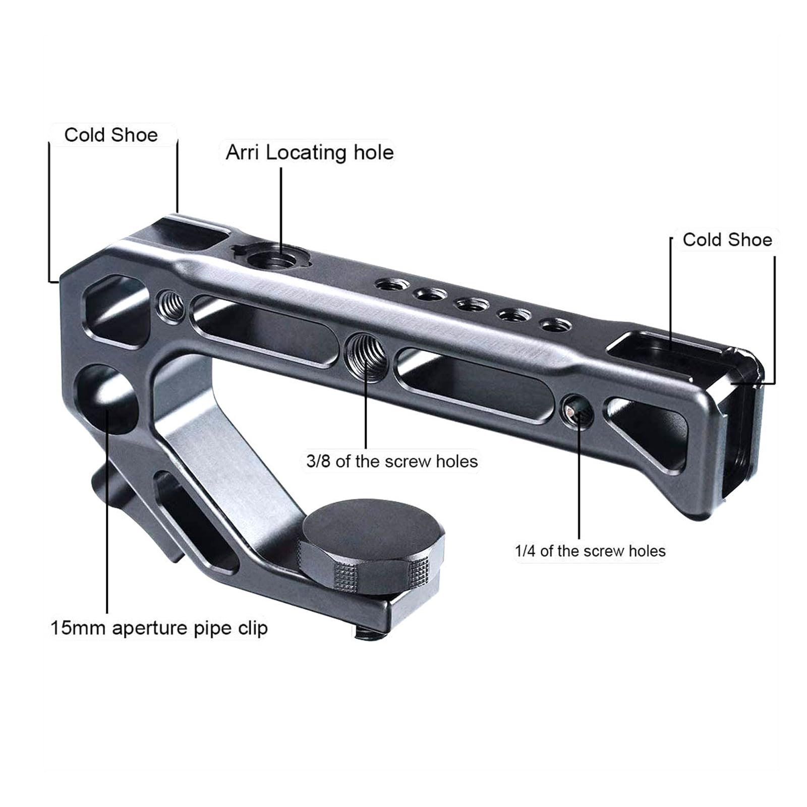 TopHandle DSLR Camera Cage Handle with 3/8