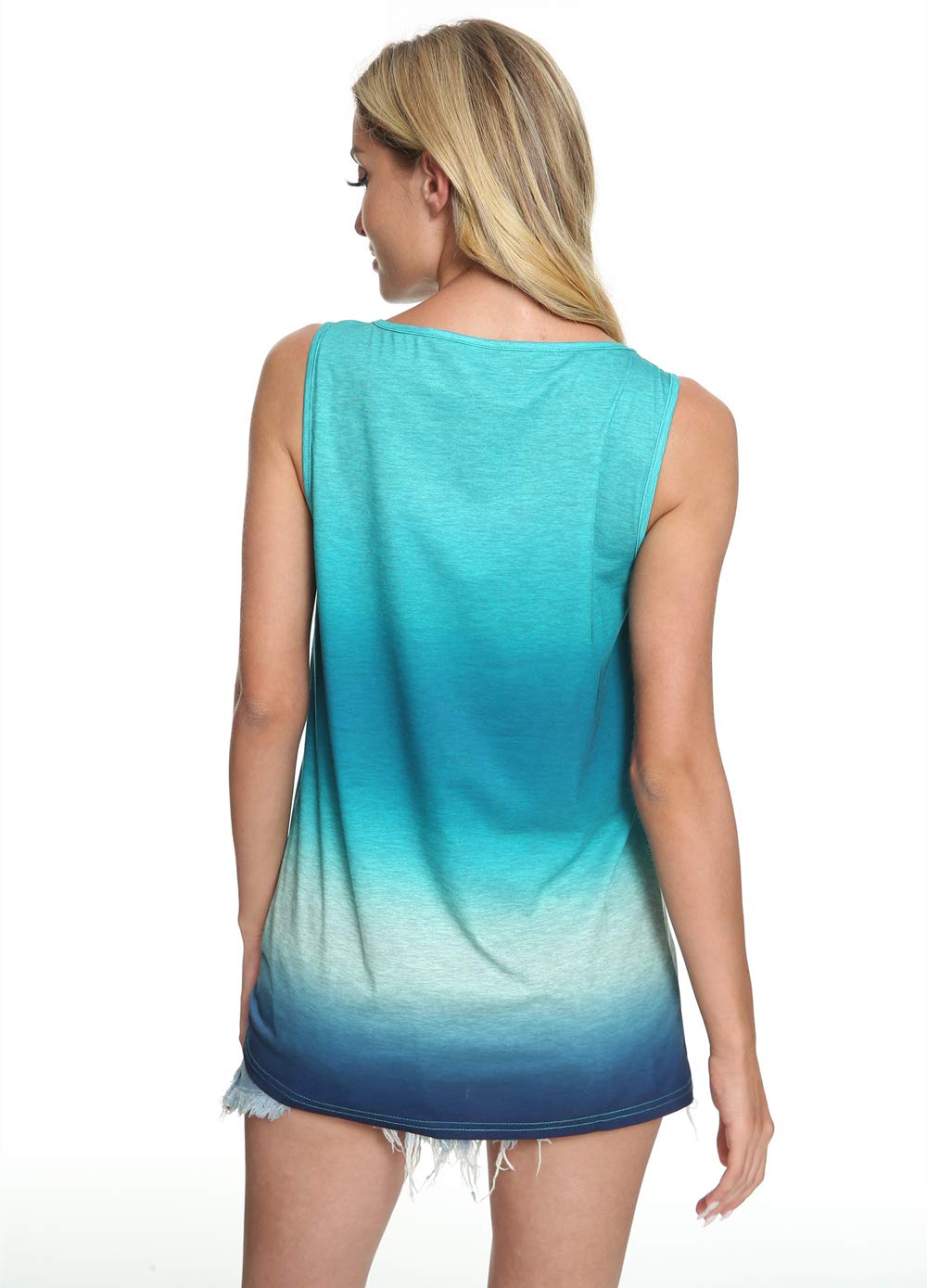 Women's Summer Tank Tops - Twist Knot Casual Sleeveless Blouses, Loose Fit Flowy Tunic Tops for Beach, Vacation & Everyday Wear