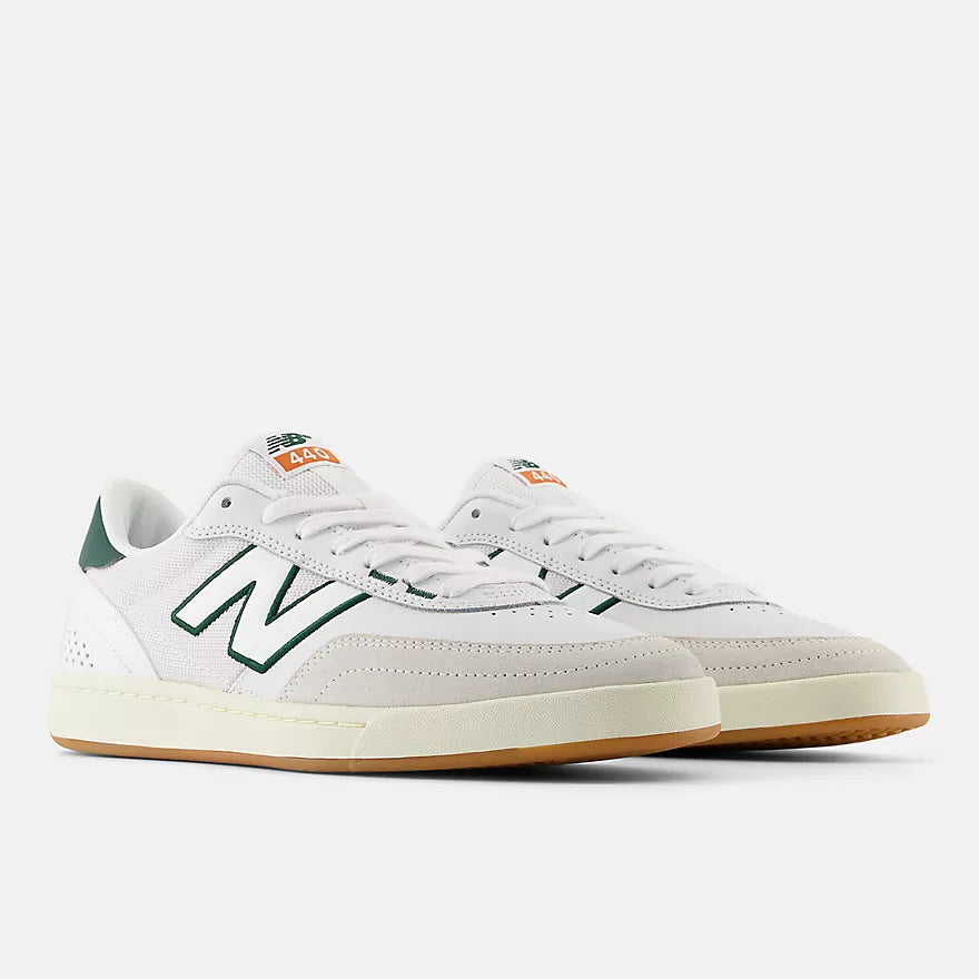 New Balance Numeric 440 V2 Skateboarding Shoes - White/Green (NM440WGR) | Durable & Comfortable for Street Skating & Casual Wear