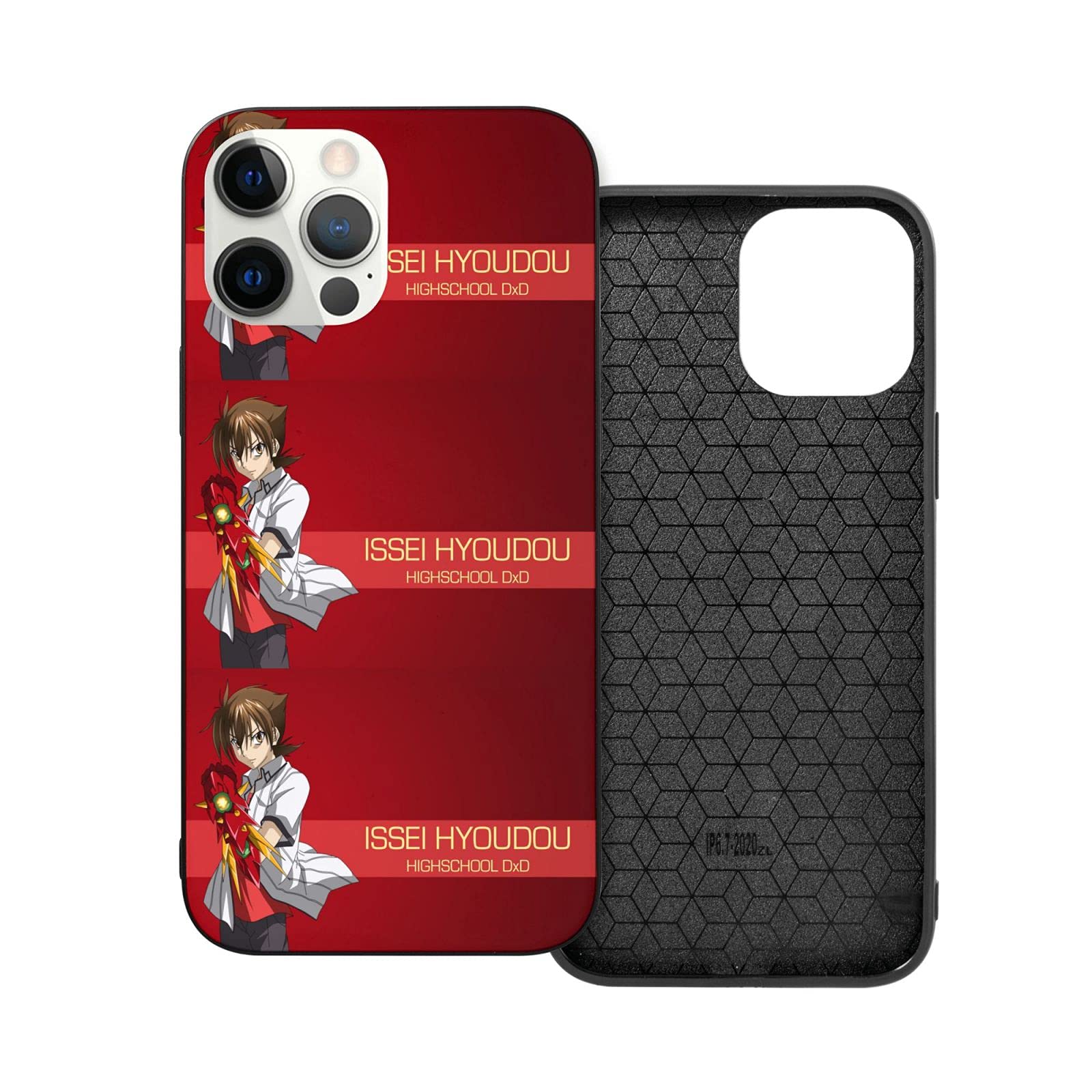 High School DxD Issei Hyoudou iPhone 12 Case - Shockproof Anti-Scratch TPU Bumper Phone Cover for Anime Fans | Perfect for School, Work & Daily Use