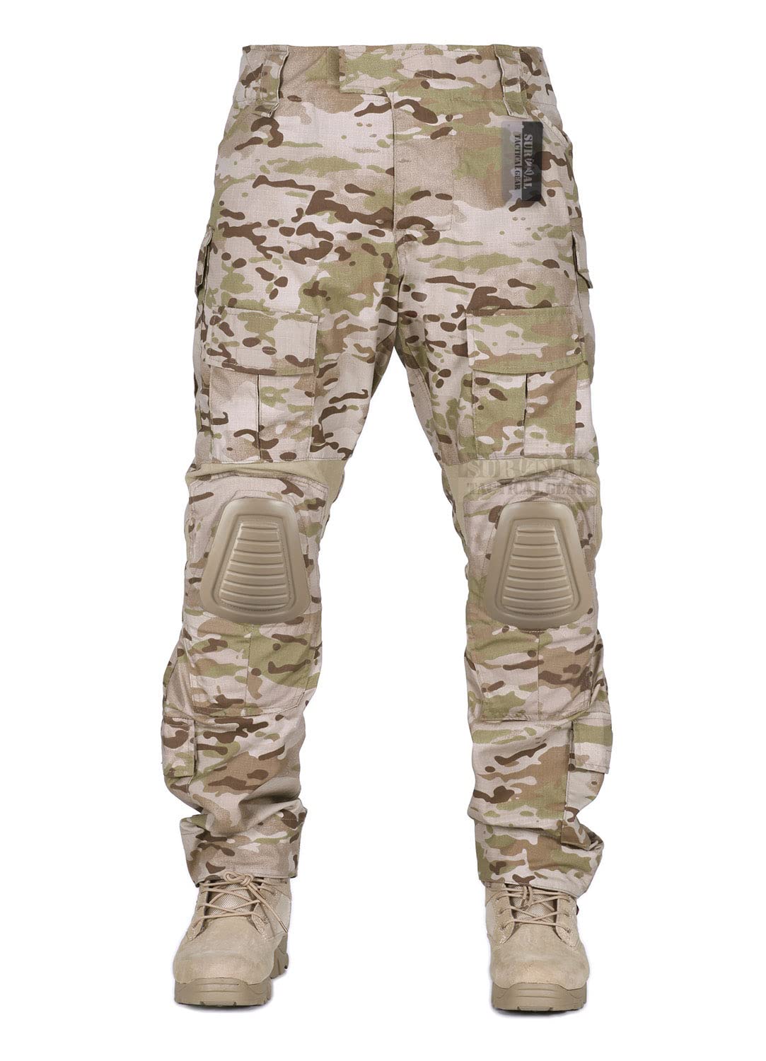 Combat Gen3 Tactical Pants for Men with Knee Pads - Military BDU Camouflage Trousers for Airsoft, Paintball & Outdoor Activities | Durable Tactical Apparel for Hiking, Hunting & Field Operations