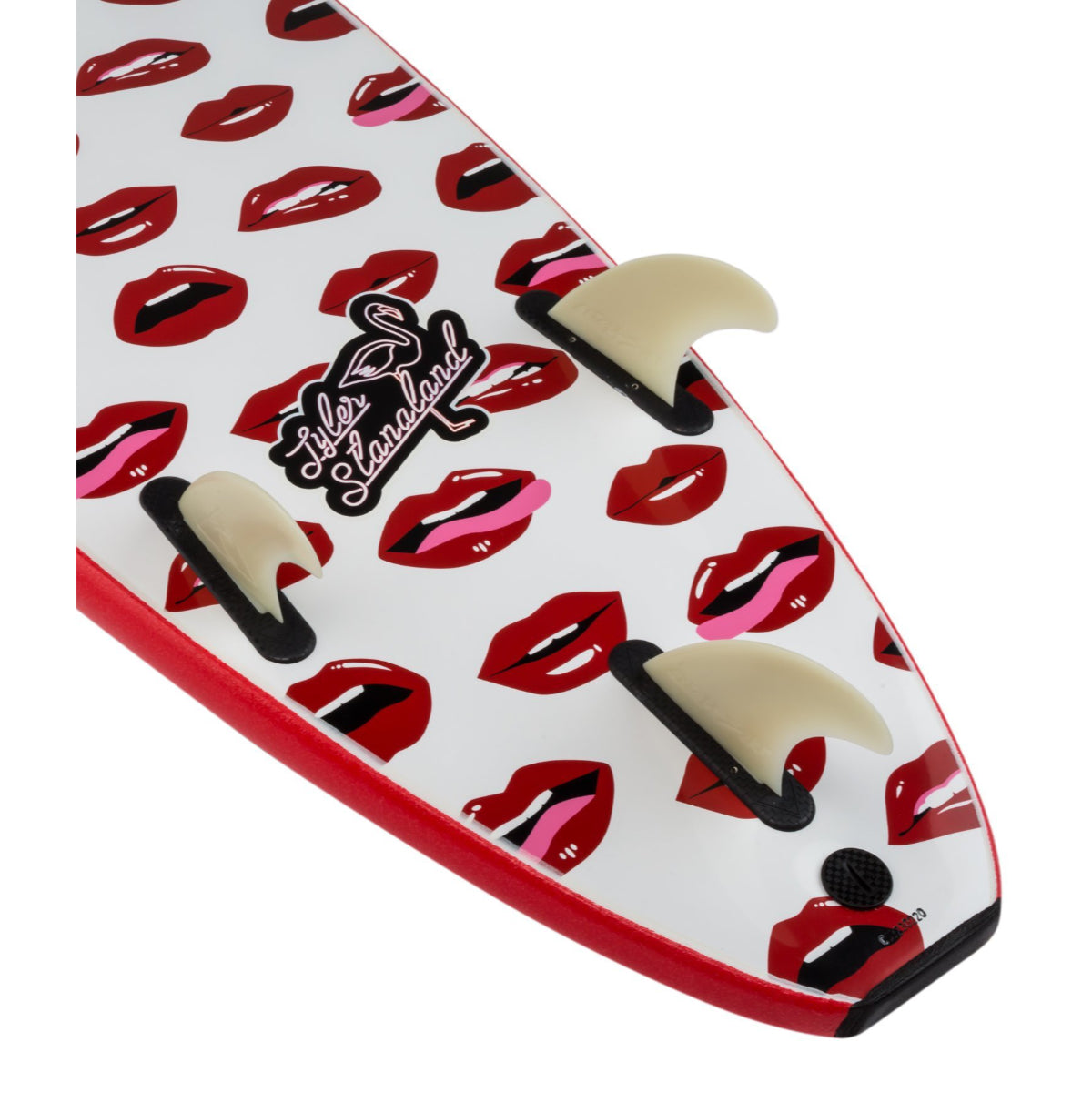 Odysea Log 6'0 Surfboard - Tyler Stanalan Red 20 - Premium Performance Surfboard for All Skill Levels | Perfect for Beach Waves, Coastal Surfing & Water Sports