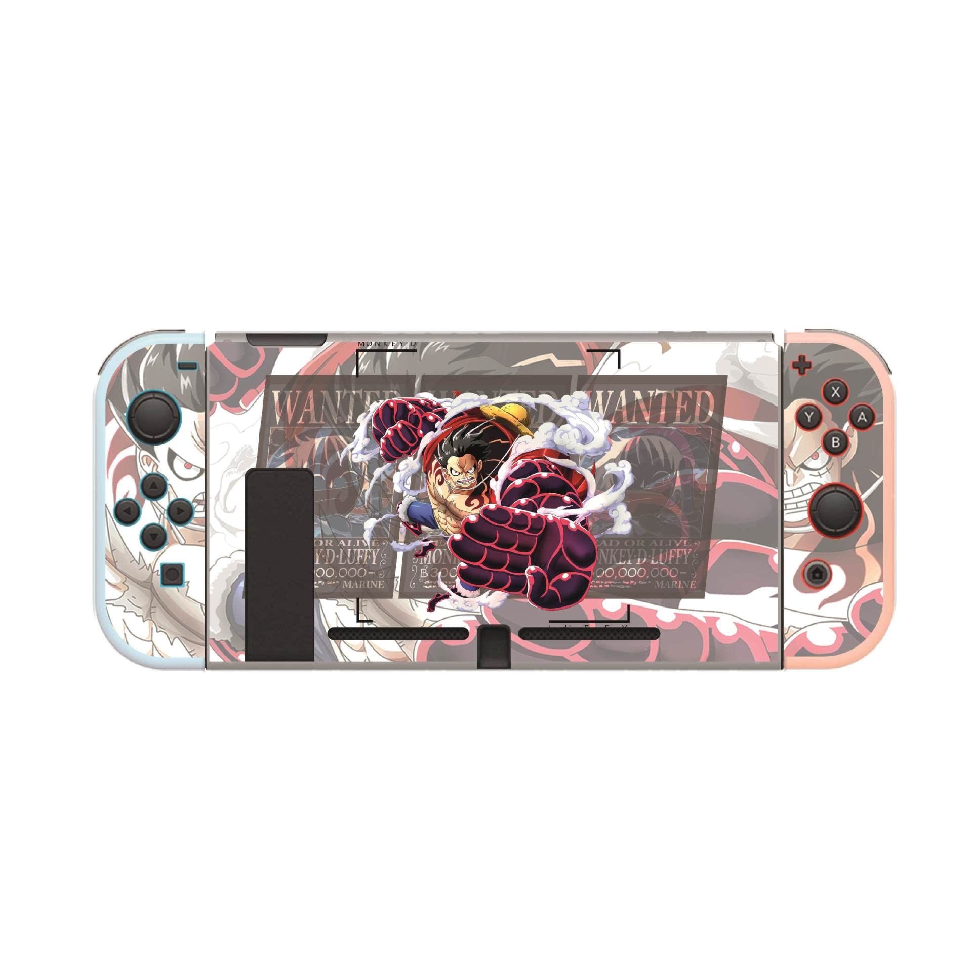 Kooku Luuly Zoro Anime Cute Soft TPU Protective Case Cover for Nintendo Switch - Shock Absorption, Anti-Scratch, Handheld Video Game Controller Cover (Luffy1) - Perfect for Gaming, Travel, and Home Entertainment