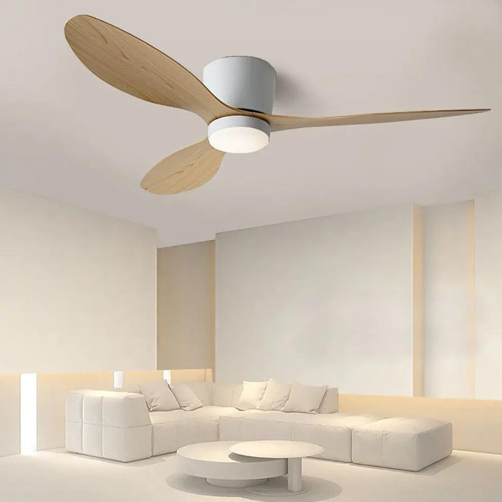 3-Blade Modern Ceiling Fan with LED Light - Perfect for Bedroom, Living Room & Office Cooling & Lighting