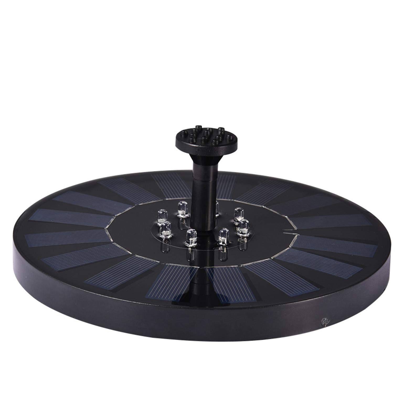 Solar Powered Fountain Pump with Floating LED & Auto Color Change - Outdoor Solar Water Pump for Garden, Pond, Pool, Birdbath & Backyard Decor
