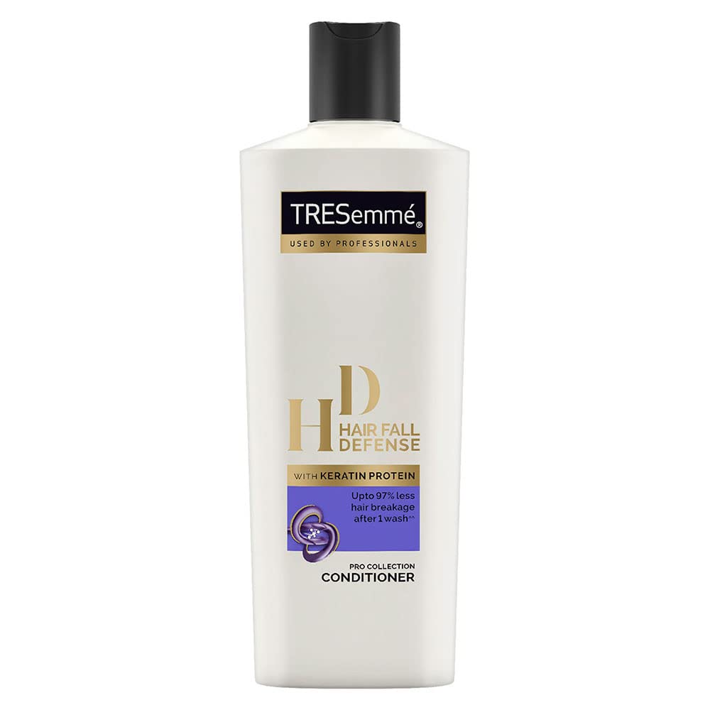 TRESemme Keratin Smooth Conditioner 335ml & Hair Fall Defense Conditioner 190ml - Keratin Infused for Stronger, Longer Hair - Reduces Breakage & Repairs Damage - For Men & Women - Perfect for Daily Hair Care & Salon-Quality Results at Home