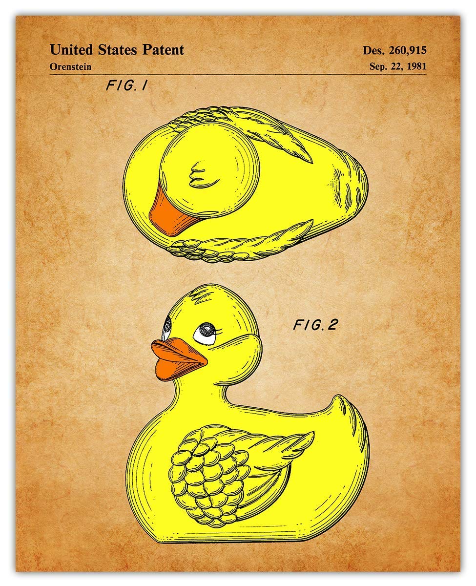 Farmhouse Duck Decoy Bathroom Wall Art - 8x10 Unframed Print for Bathroom Decor