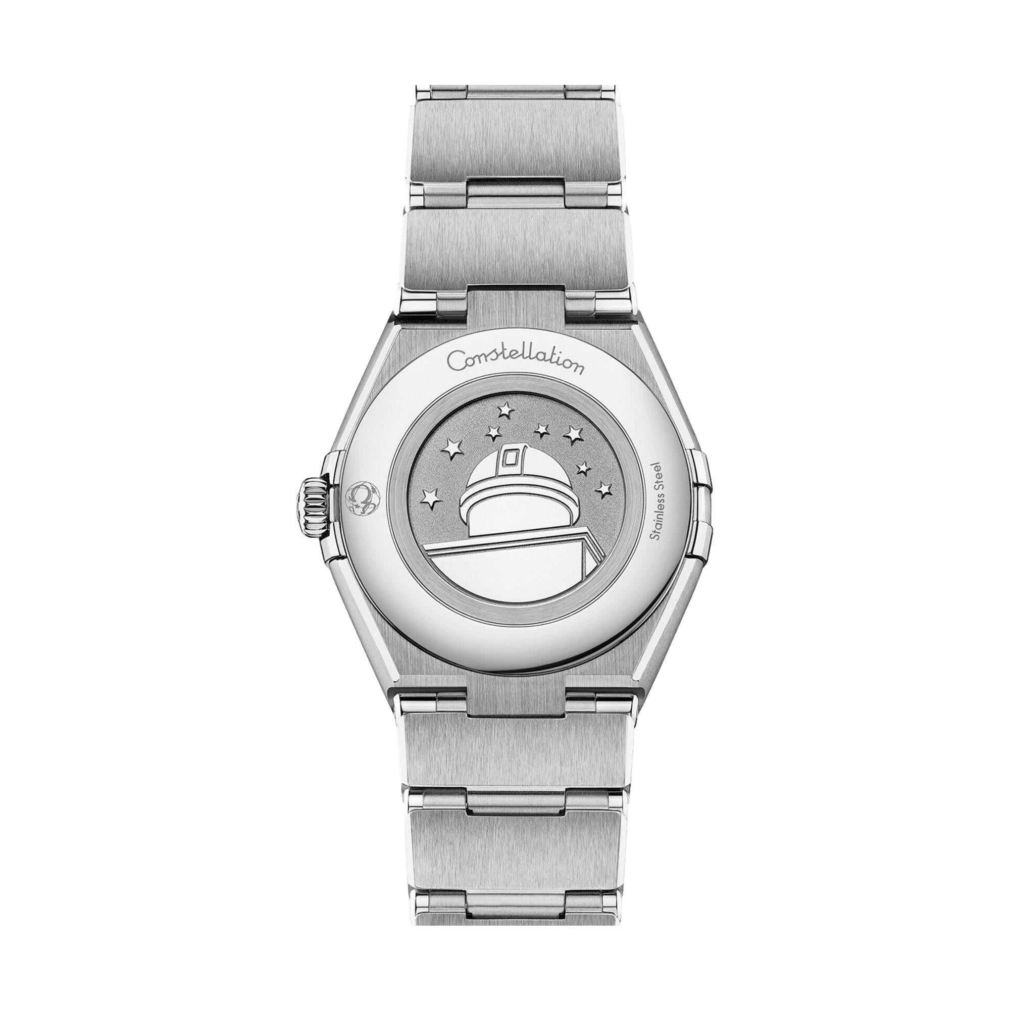 Constellation Diamonds 28mm White Quartz Watch with Bracelet - Perfect for Women's Fashion & Elegant Occasions