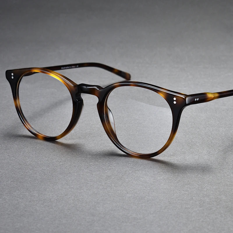 Stylish Black Acetate Full Rim Round Eyeglasses for Women - M5183 | Perfect for Work, Reading & Everyday Fashion